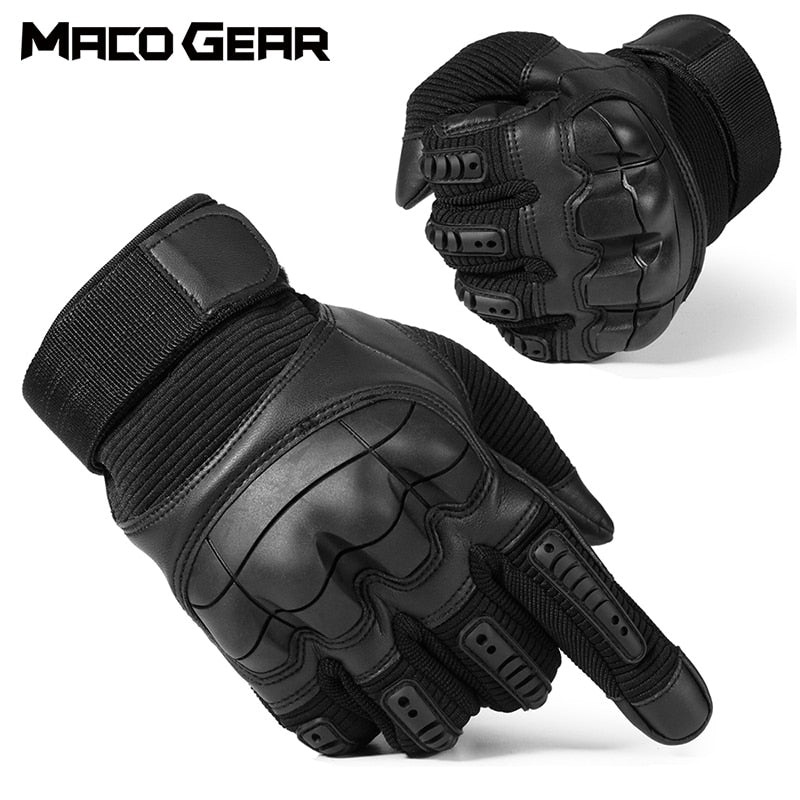 Touch Screen Hard Knuckle Tactical Gloves PU Leather Army Military Combat Airsoft Outdoor Sport Cycling Paintball Hunting Swat